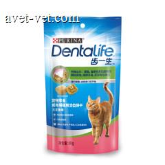 Dentalife Cat 齿一生 宠物零食猫用洁齿饼干三文鱼味 50g