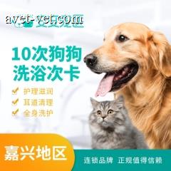 【嘉兴安安宠医】狗狗洗浴10次套餐 犬清洁洗浴10次卡 25.1-30kg