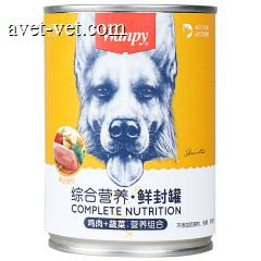 顽皮 犬用罐头宠物拌饭零食375g 多口味可选 鸡肉蔬菜罐头375g