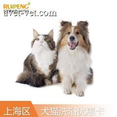 【阿闻上海】犬5次/猫3次洗浴优惠卡（市区版） 犬3-6kg