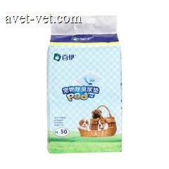 派锐-50片百伊宠物尿垫彩装M码 (芒果香)45*60cm 50片/包