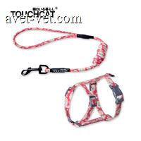 Touchcat ins网红猫咪胸背牵引绳 防挣脱 溜猫必备 水粉 S