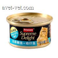 富力鲜猫用白身鲔鱼＋吻仔鱼罐头 85g 白身鲔鱼+吻仔鱼 85g