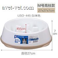 爱丽思宠物缓食盆USO-445-白浅米 1件