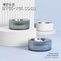 尾巴生活 波波猫碗（白色） 1个